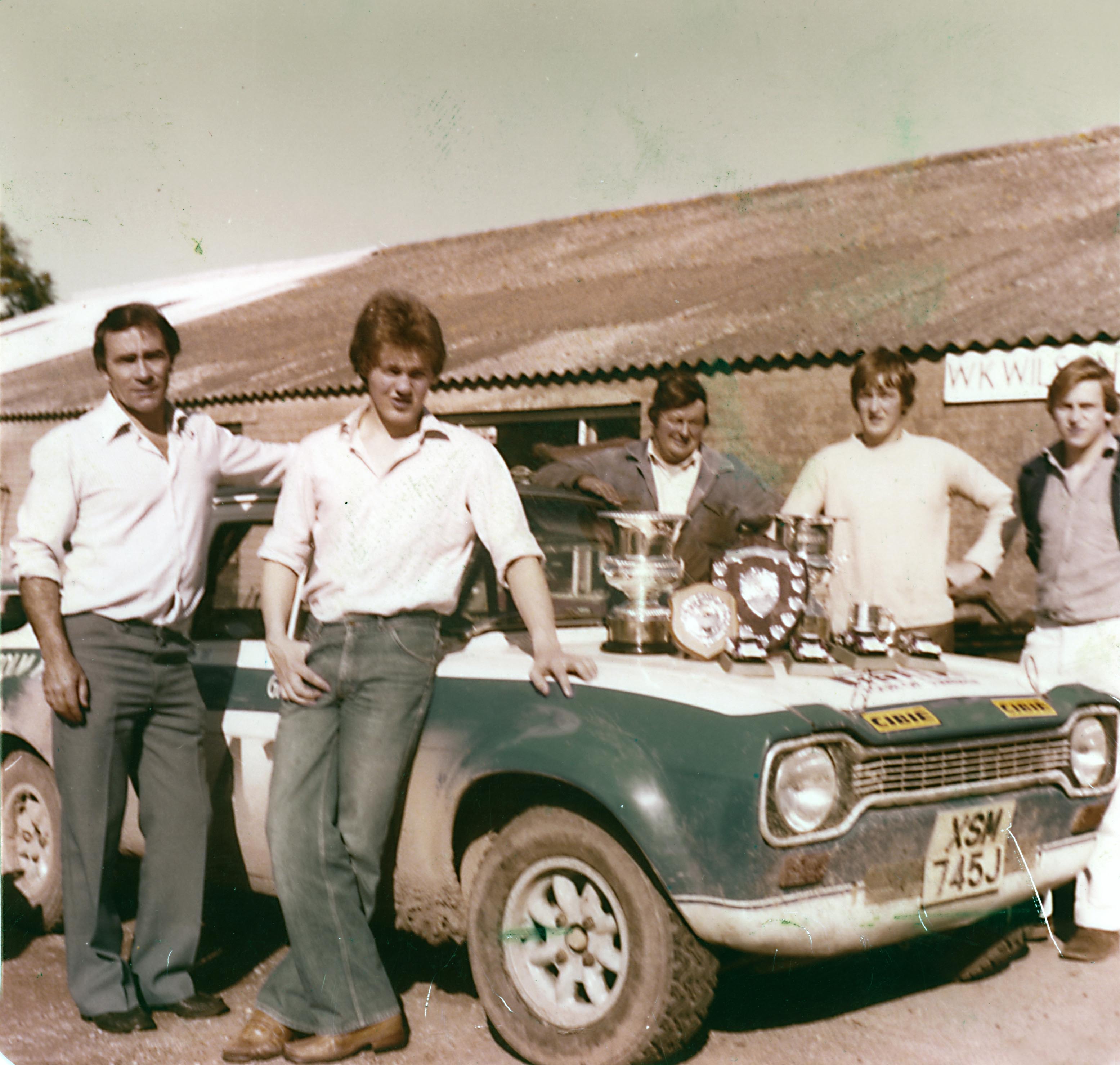 A good days motorsport. Also in the photo between Graham and Ken Wilk from Cockermouth, a great help back then and still helping Malcolm to this day.